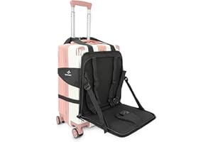 Générique Travel Seat, Children's Trolley Suitcase, Child Carrier for Hand Luggage Seat Adapter Suitcase, Black, 33.02 cm (h) x 33.0 cm (l) x 30.0 cm (w), Backpack with portable seat