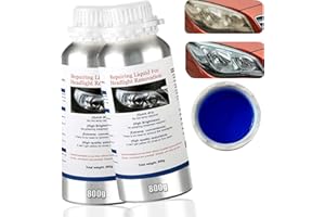 GHGUOLE 2 PCS-1600g Auto Scheinwerfer Reparaturflüssigkeit,Auto Scheinwerfer Polierflüssigkeit&Reiniger,Nachfüllflasche für Scheinwerfer-Reparaturset,Autoscheinwerfer-Kratzer-Polierwerkzeug zum Vergilbt/Vage