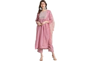 KARTUTVA Kurta-Set für Damen mit Dupatta indischen Partykleidung Kurti Tops mit Palazzo Hosen Set