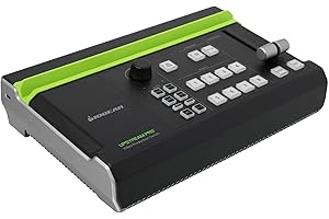 IOGEAR Upstream Pro Video Switcher, commutateur de Production vidéo Portable/Mobile 1080p/4K, 3 entrées HDMI, Aucun PC requis, Solution 6 en 1, Double Flux en Direct, Application iPad activée