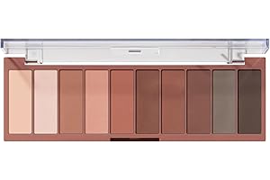 e.l.f. Perfect 10 Eyeshadow Palette, Ten Ultra-pigmented Nude, Matte Shades, Blendable Formula, Vegan & Cruelty-free, Nude Mood (Packaging May Vary)