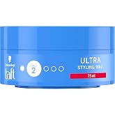 Schwarzkopf Taft Ultra Wax No.2 Parlak G&ouml;r&uuml;n&uuml;m Sağlayan Sa&ccedil; Şekillendirici Wax 75 ml