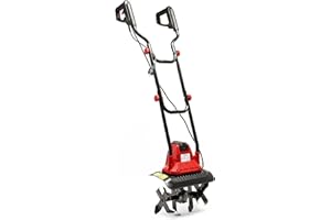 Wiltec Motoazada eléctrica 1050W 380rpm cultivador con Cuchillas 4x4 Profundidad de Trabajo 220mm