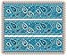 Produktbild Bandana Light Blue- Designer Strips - Edible Cake Side Toppers - D506 by DecoPac