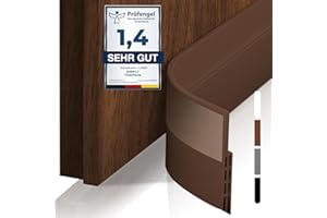 shinfly Paraspifferi Sottoporta, Paraspifferi Porta Blindata - 100 x 5cm, Ideale per Ridurre il Rumore, Sottoporta Anti Insetti/Polvere/Aria Fredda, Facile e Veloce da Installare(Marrone)