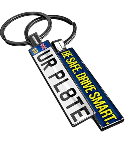 Eco Air Meter Ad Personalised Number Plate Keyring, Your Vehicle Number Or Any Text*Great Gift* E Harvestore Ad - Foto 9