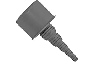 MegaHaustechnik HT Universal Schlauchanschlußstück mit Steck-Ende für DN40 Rohrmuffe, mit Schlauchtüllen Außendurchmesser 10 12 17 20 27 mm Adapter Übergang Anschluss Abwasser Rohr Abfluss Ablauf