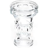 Tekli Kristal Cam Şamdan Mumluk