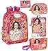 Produktbild Disney Violetta Rucksack, Schultertasche, Tablettasche, Schminktasche und Geldbörse, orange