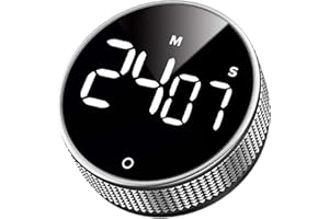 LUXOPALOPI Digital Kitchen Timer, Cooking Timer, Magnetic Countdown Timer with Large LED Display, Adjustable Volume and Brightness Productivity Timer, Kitchen Timers for Cooking Classroom Fitness