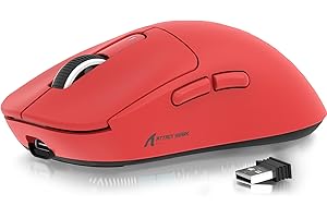 Mysz ATTACK SHARK X3 49g SUPERLIGHT, czujnik do gier PixArt PAW3395, bezprzewodowa/przewodowa mysz do gier BT/2.4G, 6 regulowanych rozdzielczości DPI do 26000, bateria do 200 godzin