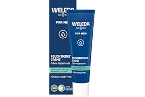‎WELEDA WELEDA Bio FOR MEN Feuchtigkeitscreme – frische Naturkosmetik Männer Gesichtscreme Hautpflege für trockene & empfindliche Haut. Schnell einziehende Herren Gesichtspflege mit Jojobaöl & Sesamöl (30ml)
