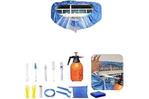 ZSPLIT-MAIR klimaanlage reinigungsset，wandmontiertes Reinigungsset für Klimaanlagen,Reinigungsset für Split-Klimaanlagen,Split Klimaanlage Reinigungsset，15 Stück, Königsblau, groß: 94–132 cm