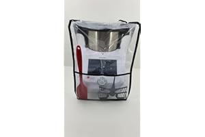 FLAVOR PLUS Housse de protection transparente anti-taches pour MONSIEUR CUISINE CONNECT. Modèle noir