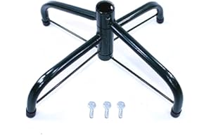 Voiakiu Soporte para Navidad Soporte para Navidad Metal Soporte Plegable para Navidad Hierro Base Soporte 4 Patas con Tornillo Mariposa (40/50/60 cm)
