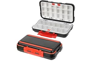 KYAOAYO Boîte étanche pour la pêche,Boîte de rangement en plastique Étanche pour Leurres de Pêche, pour les accessoires de pêcheBoîte étanche, pour la pêche (noir grand)