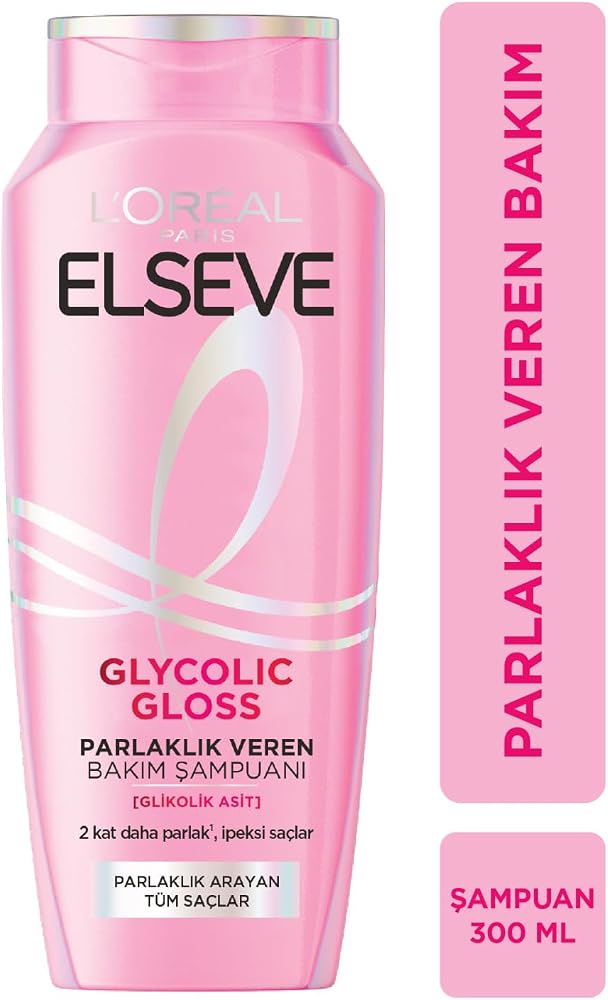 ELSEVE Glycolic Gloss Parlaklık Veren Bakım Şampuanı 300ml