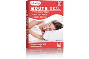 PLAZURIA Mouth Tape for Sleeping, 120 Pieces Mouth Tape, Snoring Plasters, Sleep Mouth Tape to Improve Night Sleep, Helps Against Snoring, Developing the Habit of Nasal Breathing.