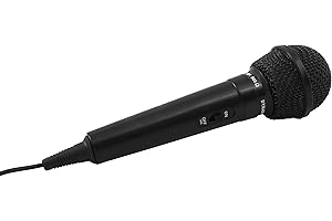 HOLLYWOOD the Starsound Dynamisches Mikrofon DM-202 | Klinke, 600 Ohm, 70–12.000 Hz | Inkl. Adapter, ideal für Gesang und Sprachanwendungen