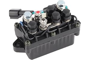 FASTUU Relais de garniture hors-bord, 63P-81950-00-00 Relais de garniture de puissance de bateau adapté pour Yamaha: moteur hors-bord 4 temps, 25 HP, 40 HP, 50 HP, 60 HP, 75 HP, 90 HP, 150 HP, 225 HP, 250 HP
