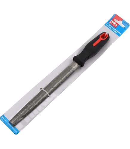 Lima Triangolare In Acciaio T12 8 Pollici Taglio Medio Con Impugnatura Ergonomica 31,5 Cm - 3