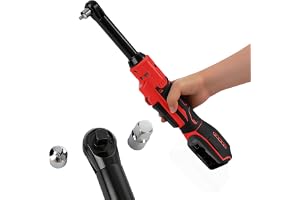 Batterispärrnyckel för Milwaukee 18 V, 3/8 tum borstlös elektriskt förlängd 16 cm lång stångdrift spärrnyckel med LED-ljus, 300 varv/min, 80 Nm (inget batteri)