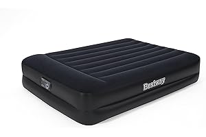 Bestway 67403-3 Materasso gonfiabile matrimoniale da 2.03 m x 1.52 m x 46 cm con pompa integrata