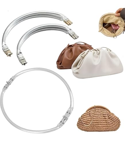 Set 4 Chiusure Per Borse A Scatto In Alluminio - Misure 16cm, 18cm, 20cm, 25cm - Per Borse Fatte A Mano E Progetti Fai Da Te - Foto 4