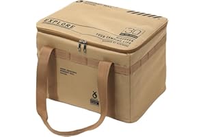 Vbvbip Picnic Organizer Bag - Large Capacity Waterproof Storage Bag, Foldable Organizer Carrier for Beach, Hiking & Outdoor Blanket/Utensils