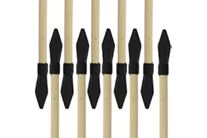 ‎BSW-FLITZEBOGEN FLITZEBOGEN 10er Pack Holzpfeile 45 oder 53 cm - Bambus Ersatzpfeile mit Gummispitze/Saugnapf für Bogen Kinderpfeil, Holzpfeil Set, Bogenpfeile für Anfänger