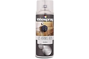 SINTO - Bombe Peinture Idéespray Les Vernis Bois - Satiné Incolore - Aérosol 400 ML