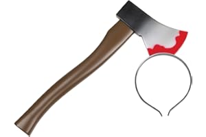 Bristol Novelty Axe in Head Costume | Brown, Multicolor,One Size