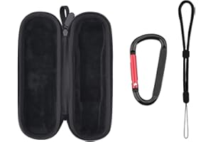 BRDRC Funda de transporte para DJI Osmo Pocket 3, funda de almacenamiento rígida portátil, bolsa de transporte con bolsillo 3 accesorios (negro)