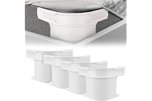 Jadyon 4 Pieces Bed Sheet Holder With Lock Strips, Bed Sheet Clips, Sheet Clips For Bedding, Heavy Duty Bed Sheet Fasteners, Bed Sheet Clips Non-Slip Fit for All Bed Sizes