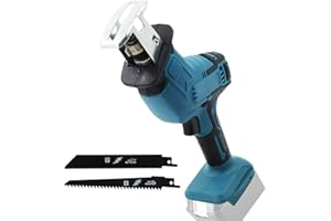 CEYKVO Elektryczna piła szablasta z 4 brzeszczotami – kompatybilna z akumulatorem Makita 18 V – do drewna i metalu – bez akumulatora i ładowarki