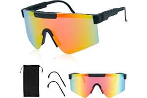 Aila Cycling Glasses, UV400 Protection Polarized Cycling Sunglasses for Men Women, Outdoor Windproof Sport Eyeglasses for Running, Hiking, Fishing, Biking, Surfing