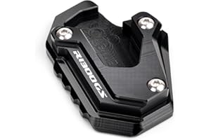 LLIDFONK Cavalletto laterale per moto BMW R1300GS GS1300 R 1300 GS Adventure ADV Option 719 2023 2024 2025 r 1300 gs accessorio base piastra di espansione (nero)