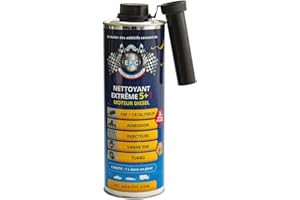 ERC [Nettoyant Extrême 5+1 Diesel] | Additif Diesel | Désencrasse l’Ensemble du Moteur | Nettoyant Moteur Diesel FAP injecteur et Turbo | Réduit la consommation de Carburant | 1 Litre