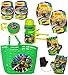 Produktbild 2 tlg. Set _ Fahrradkorb & Fahrradtrinkflasche - " Teenage Mutant Hero Turtles " - mit Befestigung - Korb Fahrrad Kinder - Jungen - universal auch für Roller und Dreirad Kinderfahrrad / Laufrad - Lenkerkorb Kinder - Hero - Leonardo Donatello / Ninja Turtle / Schildkröten - vorne - Körbchen - Kinderfahrradkorb / Kinderkorb - Halterung - Fahrradflasche - Trinkflasche - für Lenker vorne