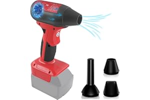 BTRUI Mini Jet Blower Turbo Fan for Milwaukee 18V Battery, 4-Speed Mini Blower, Air Duster, Industrial Fan, for Cleaning, Hair Drying, Car, Camping (No Battery)