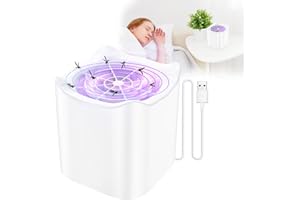 TIPTOP HOME Cattura mosche per interni, trappola elettrica per zanzare, lampada antizanzare, trappola per insetti volanti, trappola per mosche della frutta, repellente per insetti, per cucina, camera da letto
