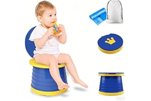 GOOKALA Sedile Vasino Portatile, Sedia da Toilette Pieghevole Per Addestramento Per Bambini Vasino Da Viaggio Per Interni All'aperto Con Custodia Da Viaggio (blu)