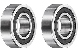 sourcing map 2Pcs 12268-2RS Non-Standard Ball Bearings 12mm ID x 26mm OD x 8mm Thickness Bearings Double Rubber Sealed Chrome Steel Bearing for Industrial Machinery