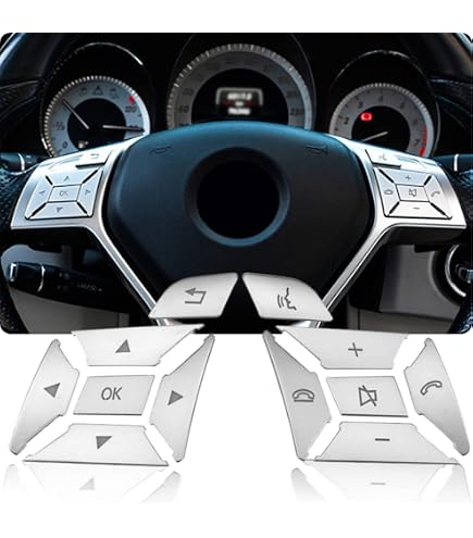 Autocollants Boutons Mercedes - Lot Réparation Pour Classe C W204, E W212, GLK X204, SLK R172... - 9
