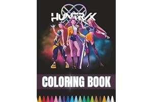 Huntr'ix coloring book: Fun & Epic Fantasy Coloring Pages for Kids, Relaxation & Creativity