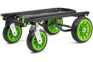 Gravity CART L 01 B – wózek wielofunkcyjny (duży), wózek platformowy o nośności do 170 kg, składany, czarny