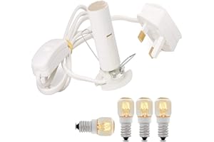 MAGIC SALT Himalayan Salt Lamp Replacement Electric Fitting – 3 Pin Plug Plus Bulb 2 Years Warranty