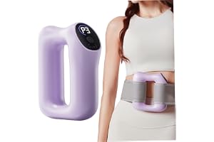 SMELEYOU Fascia massageverktyg fascia massagering för mage helkropp elektrisk vibrationsbä 3 lägen 5 nivåer tyst bärbar snabbladdning