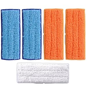 KEEPOW 5 Pcs Lavabile Riutilizzabili Mopping Pads for iRobot Braava Jet 240 241 Included (2 Panno um