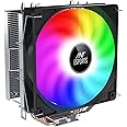 Ant Esports ICE C400 CPU Cooler/CPU Fan with Rainbow LED Fan - Black | Support Intel LGA 1700 / 115X / 1200 & AMD AM5 / AM4 / AM3+ / AM3 / AM2+ / AM2 / FM2+ / FM2 / FM1